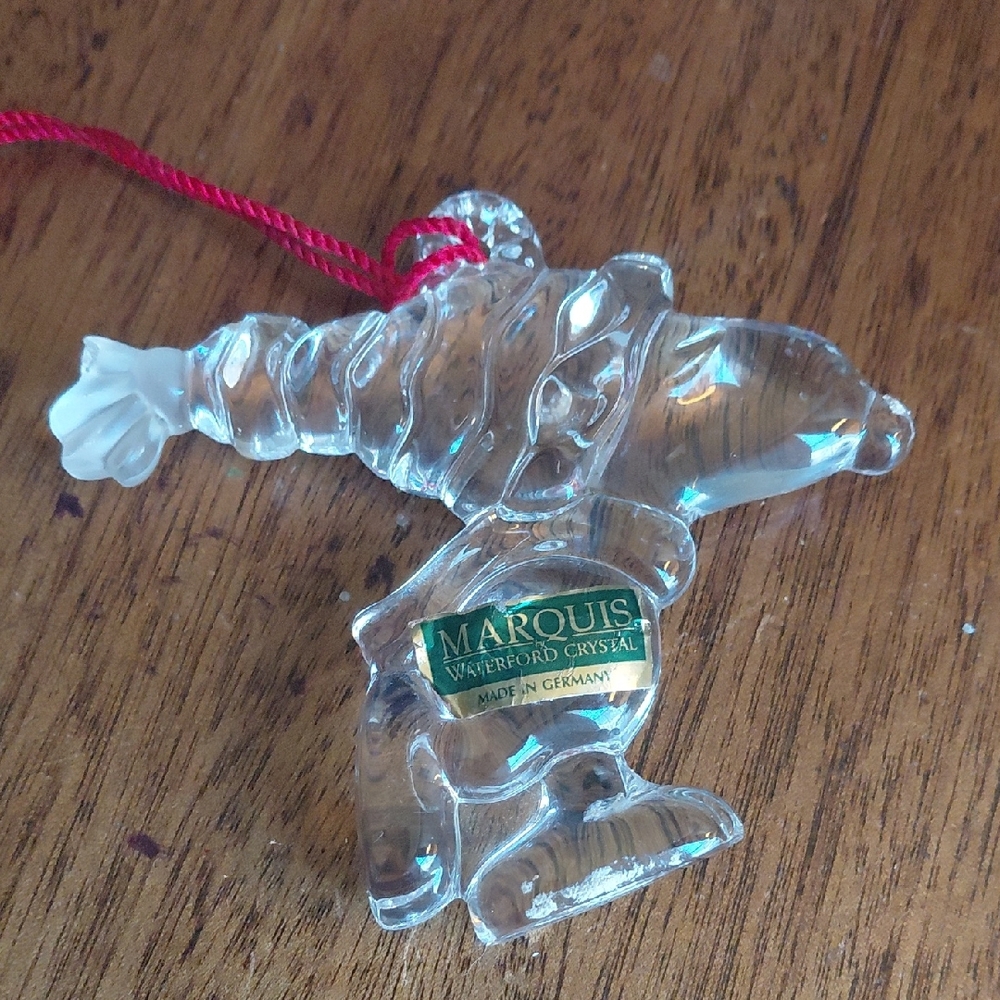 Waterford Marquis Crystal PEANUTS SNOOPY 50th Anniversary Celebration Ornament